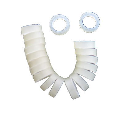 25 Folding Quarter Rubber Bands